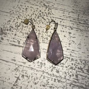 KENDRA SCOTT PURPLE EARRINGS